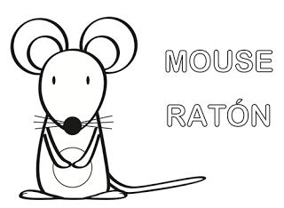 dibujo de ratón para colorear