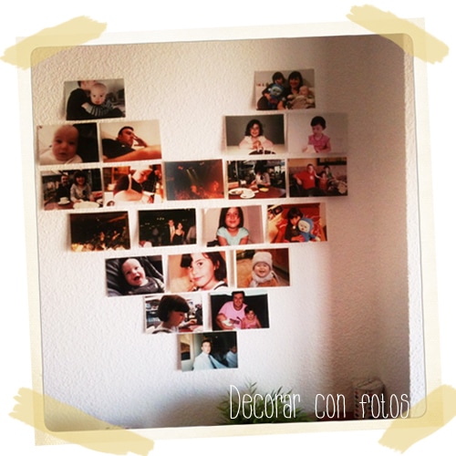 Ideas para decorar la pared con fotos