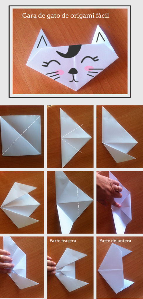 Cómo Hacer Un Gato De Origami Muy Fácil Manualidades