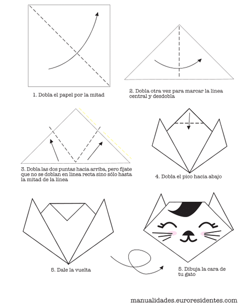 PAPIROFLEXIA Y ORIGAMI ® Figuras fáciles en papel