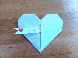 como hacer un corazón de origami