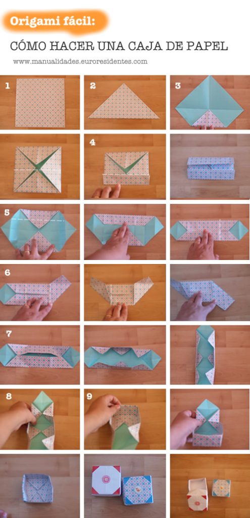 Cómo hacer una caja de papel con tapa ¡Fácil y Rápido