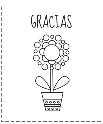 tarjetas de gracias para colorear