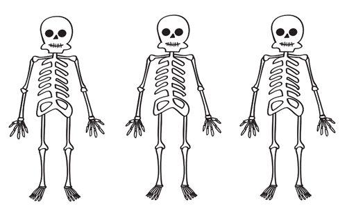 esqueletos para imprimir