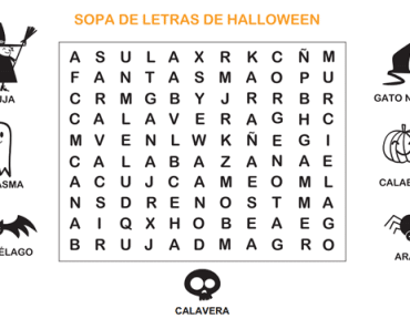 Sopa de letras de Halloween