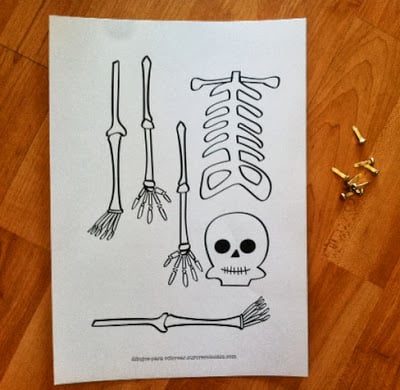 esqueleto para recortar Halloween