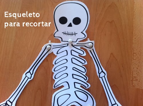 esqueleto recortable Halloween