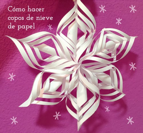 Cómo hacer copos de nieve de papel - Manualidades