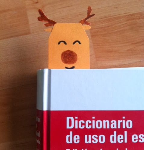 manualidades: marcapáginas navideño 