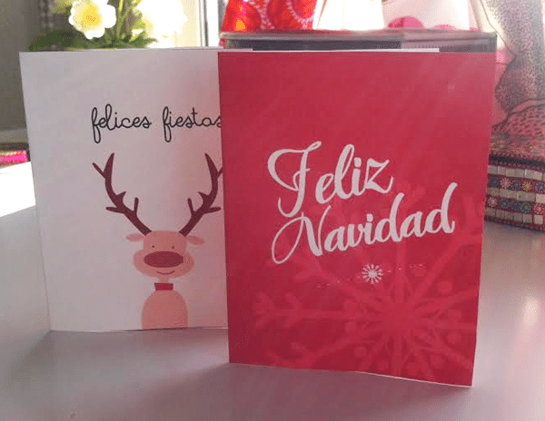 tarjetas navidad imprimibles