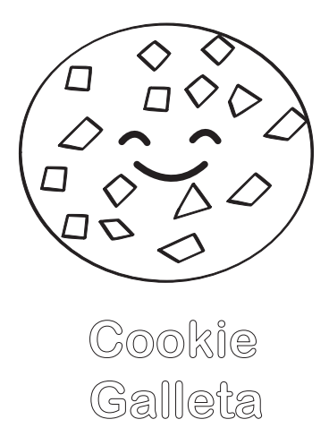 galleta para colorear