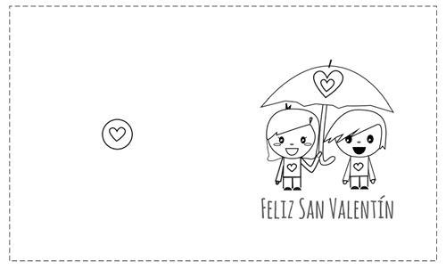 tarjetas San Valentín pintar