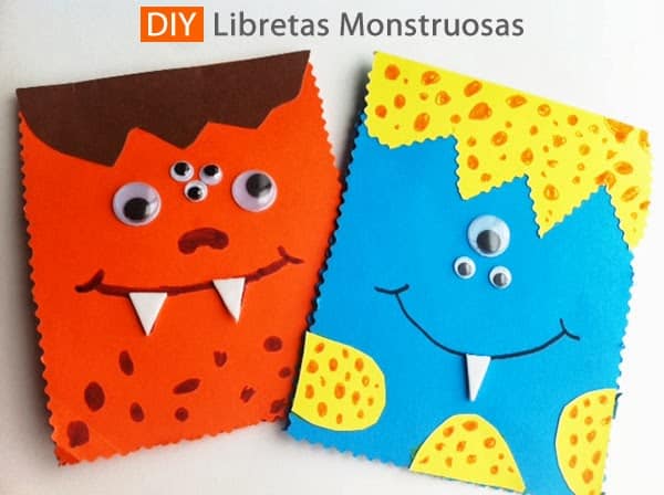 Cómo hacer una libreta monstruosamente divertida - Manualidades