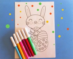 conejito de Pascua para colorear