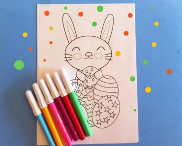 Dibujo de conejito de Pascua para imprimir