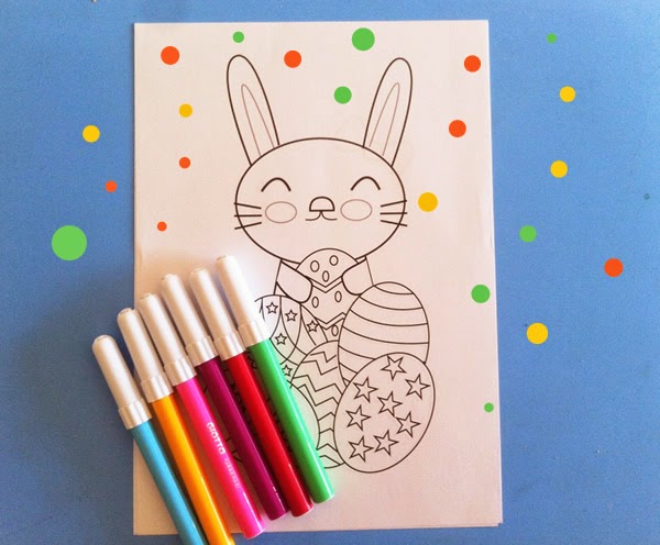 conejito de Pascua para colorear