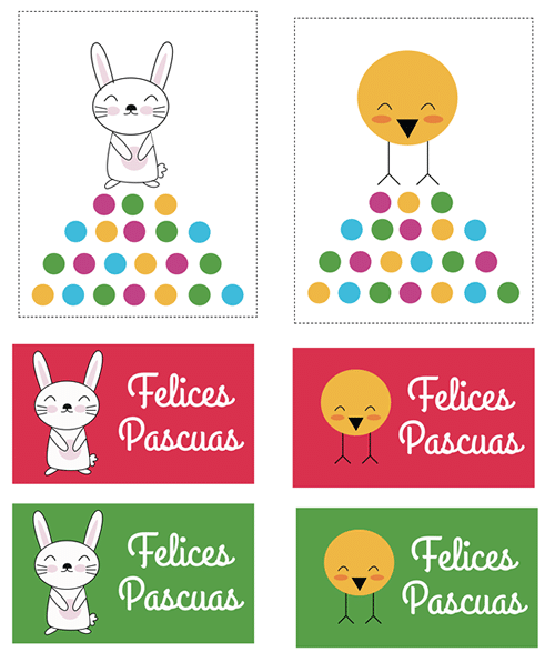 Tarjetas y dibujos para imprimir de Pascua