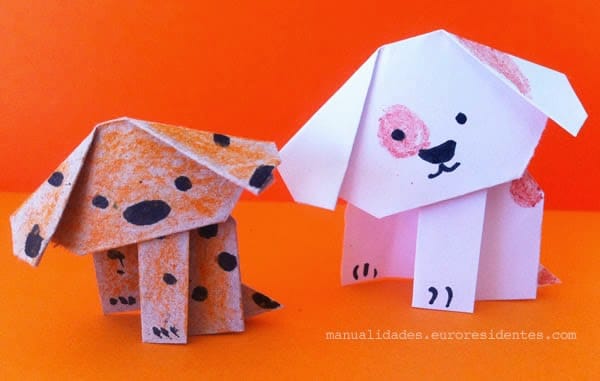 como hacer perrito de origami