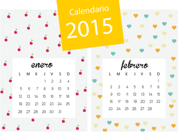 calendario 2015 para imprimir