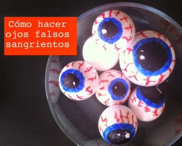 Cómo hacer ojos falsos para Halloween