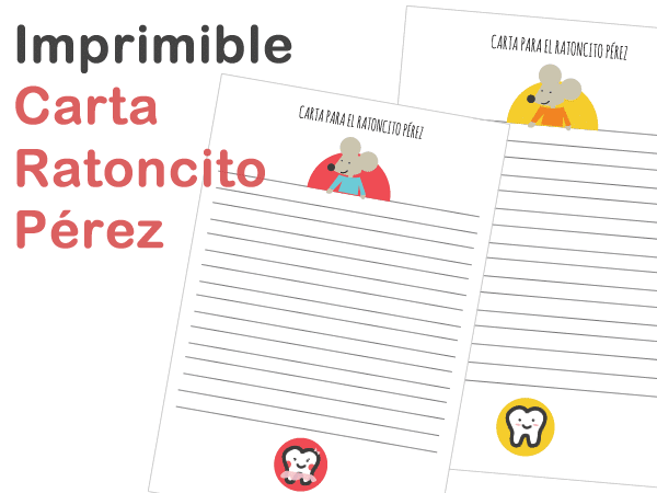 Carta imprimibles Ratoncito Pérez
