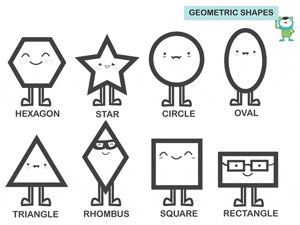Figuras geométricas en inglés para niños