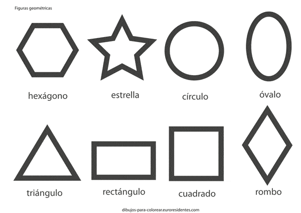 formas geométricas básicas para colorear