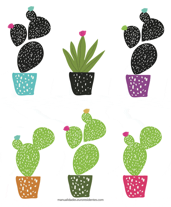 dibujo de cactus para imprimir