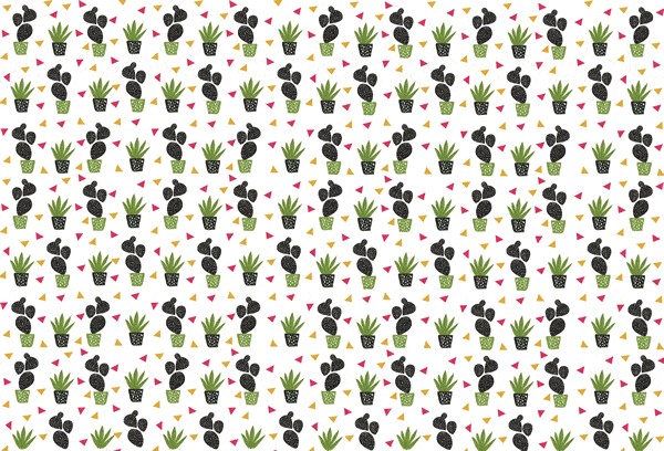 pattern cactus, estampado de cactus para imprimir