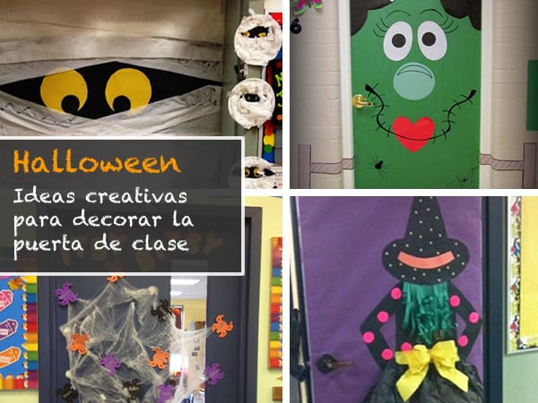 12 ideas para decorar la puerta de clase en Halloween - Manualidades