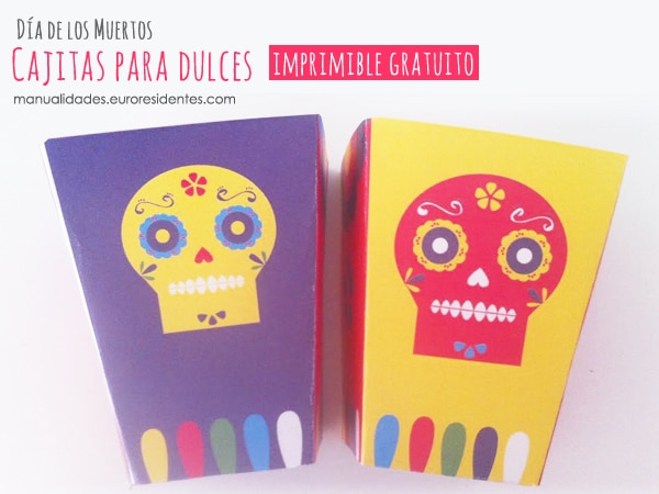 Cajitas Día de los Muertos.Free printable day of the dead