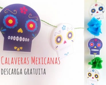 Dibujos de calaveras mexicanas para imprimir y decorar