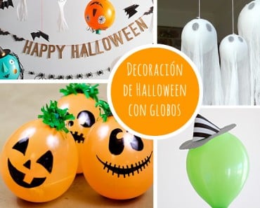 Decoraciones con globos para Halloween
