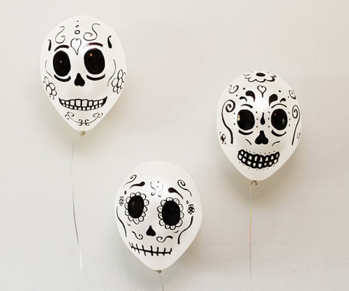 decoración Día de los Muertos o Halloween calaveras mexicanas