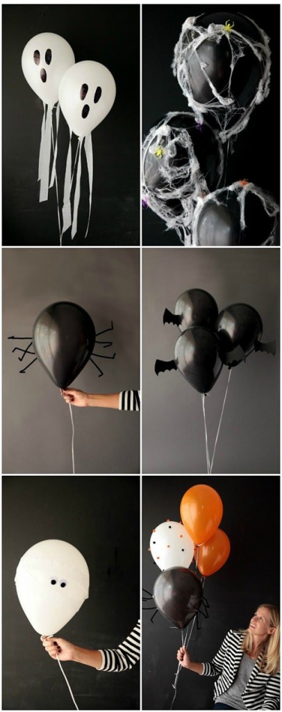 ideas para decorar Halloween con globos