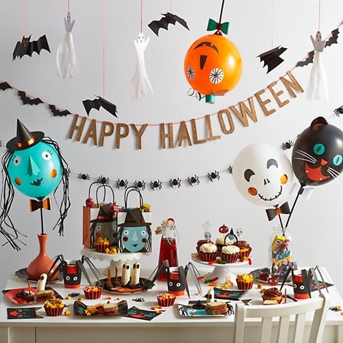 decoración Halloween globos DIY