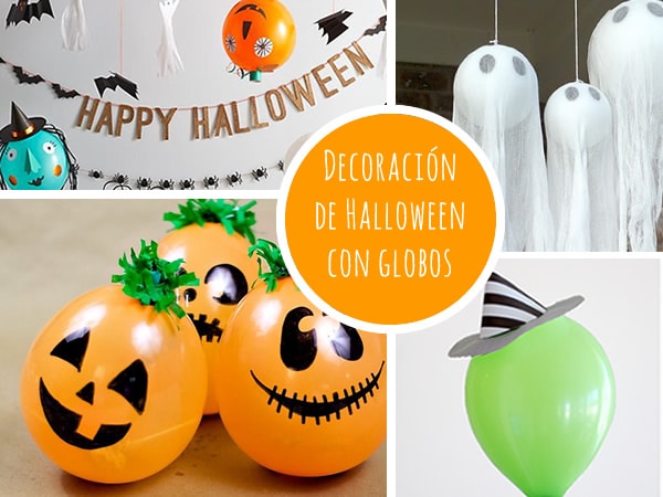 Dar a luz Merecer tiburón 10 decoraciones para Halloween que puedes hacer con globos - Manualidades