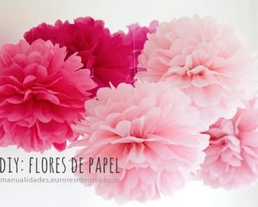 Cómo hacer flores de papel de seda