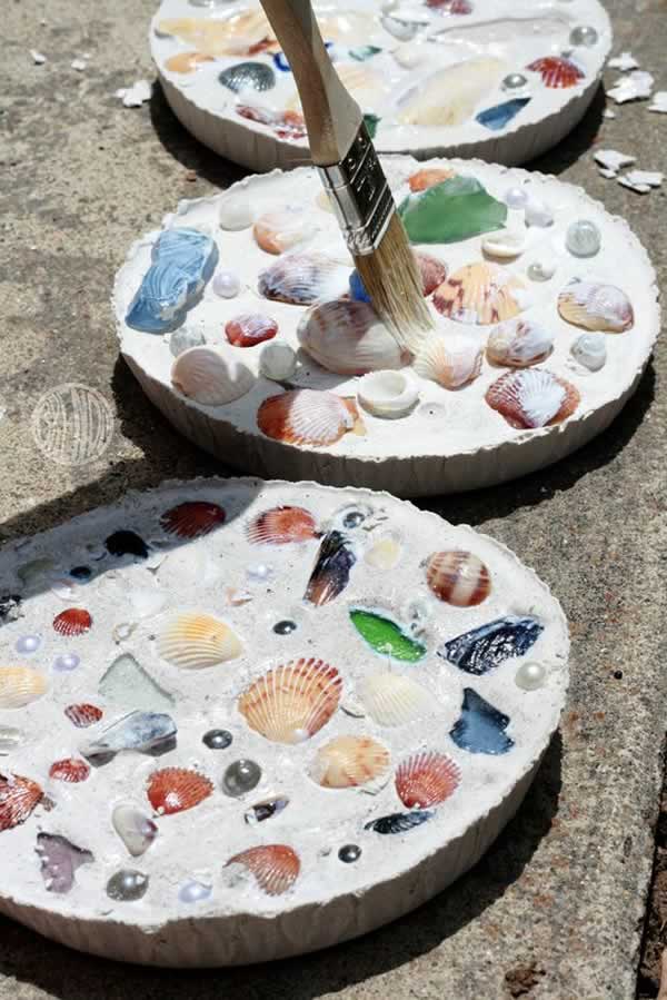 Mosaicos de conchas