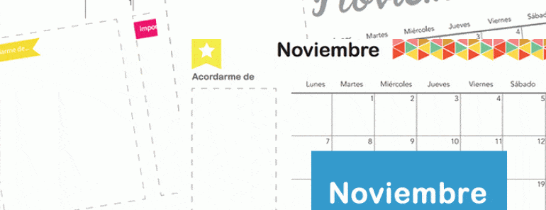 Mes de Noviembre 2016 para imprimir