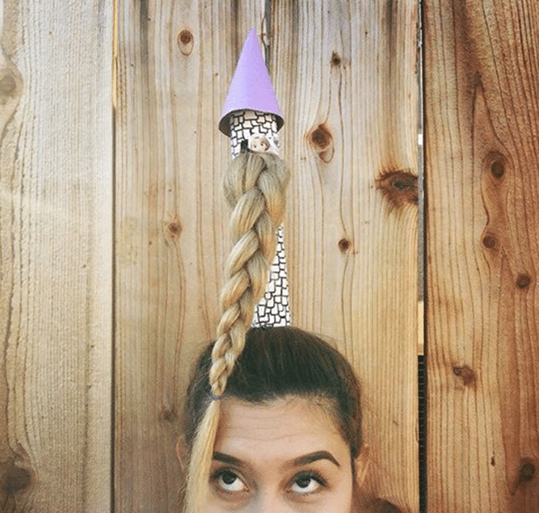 Idea de pelo loco: rapunzel