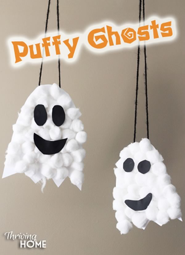 Manualidades de Halloween para niños: fantasmas