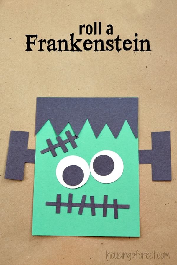 Manualidades de Halloween para niños: Frankestein