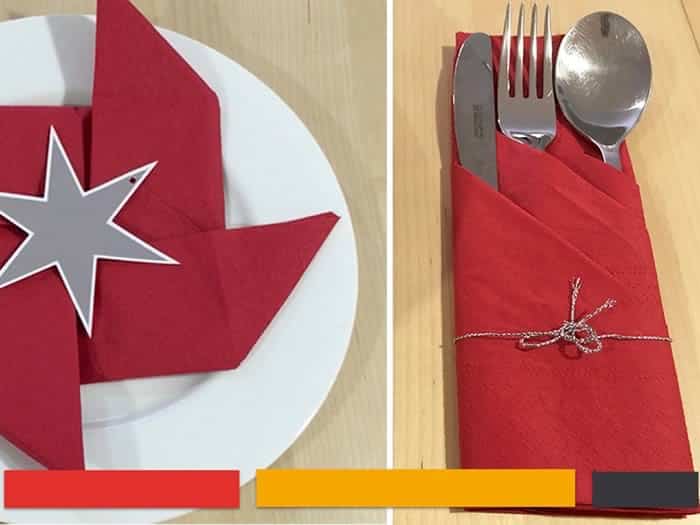 Cómo doblar servilletas para la cena de Navidad con formas originales