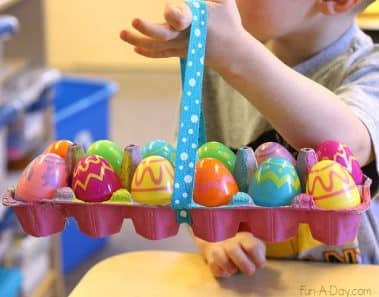 manualidades de pascua con materiales reciclados