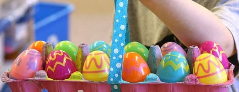 manualidades de pascua con materiales reciclados