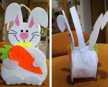 Cómo hacer un conejo de Pascua de fieltro