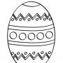 huevos de Pascua para colorear