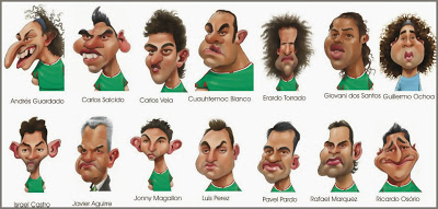 dibujos de la selección mexicana de fútbol