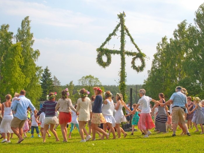 Celebración del Solsticio de Verano en Akesberga Suecia